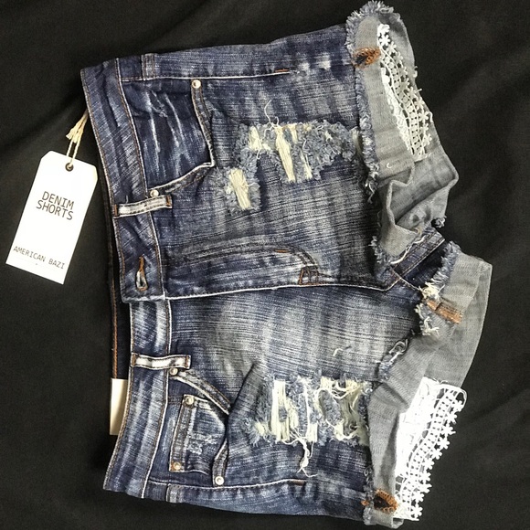 American Bazi Pants - Distressed Denim Shorts 😍